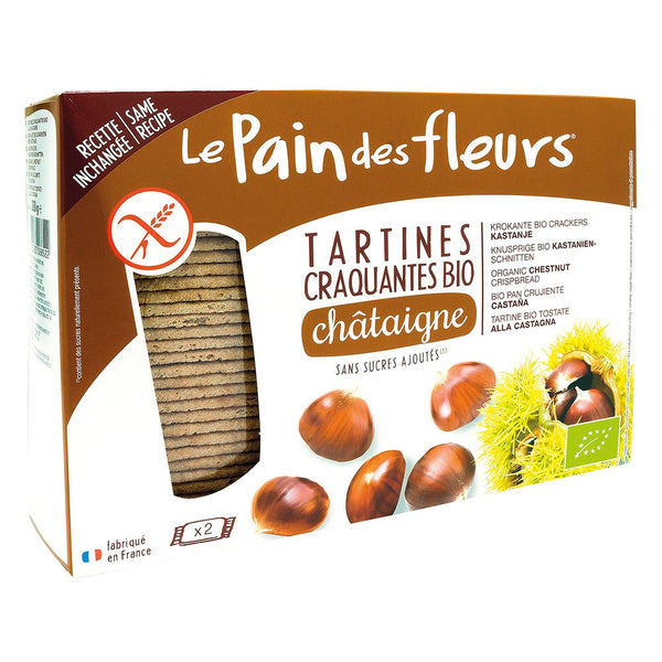  Turte crocante cu castane 300g - fara gluten, BIO,  Le Pain des Fleurs