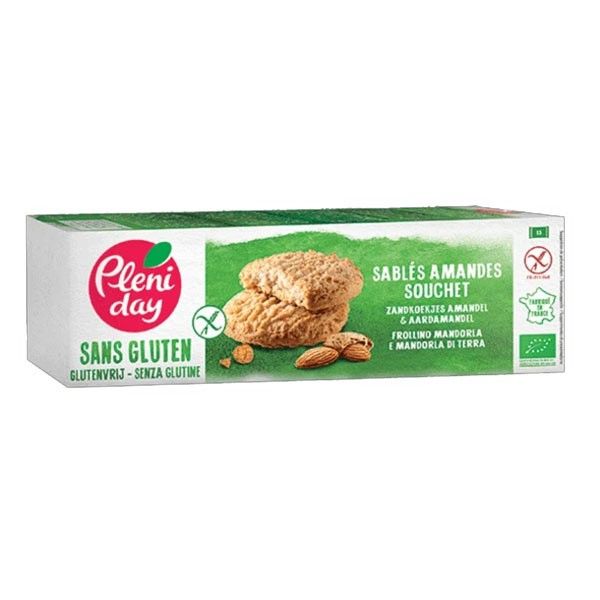  Biscuiti - fara gluten cu migdale si alune tigrate 150g, BIO, Pléniday