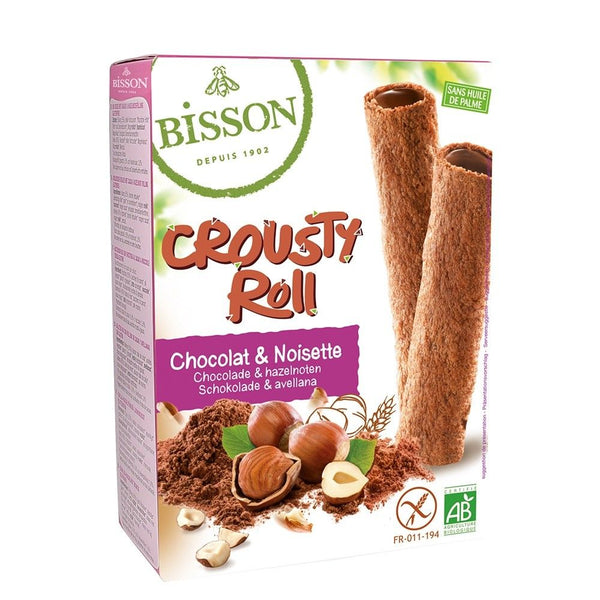  Crousty Roll cu cacao și alune - fara gluten 125g, BIO, BISSON