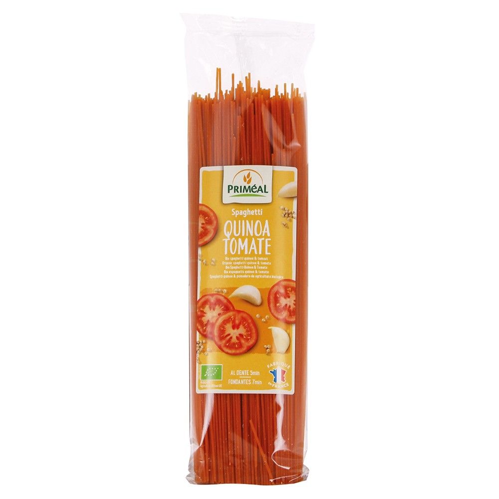Spaghetti cu quinoa si tomate 500g, BIO, PRIMEAL