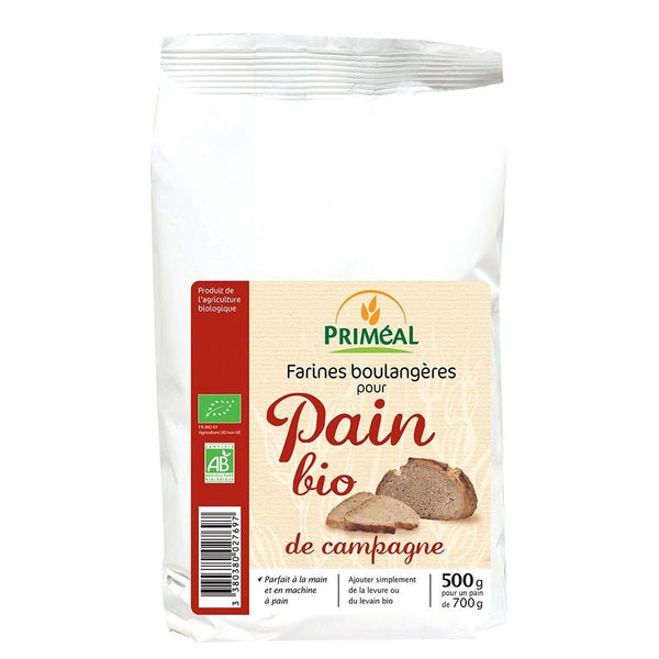  Amestec organic pentru paine de tara 500g,  PRIMÉAL