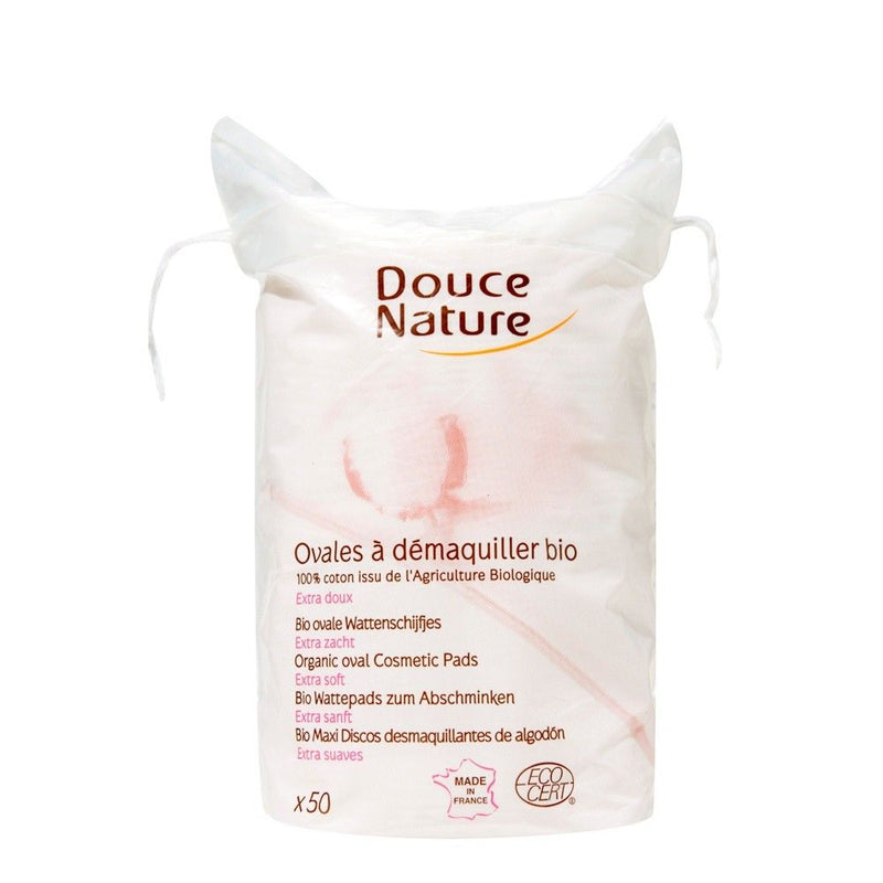 Ovale demachiante din bumbac organic 50buc, BIO, Douce Nature 1