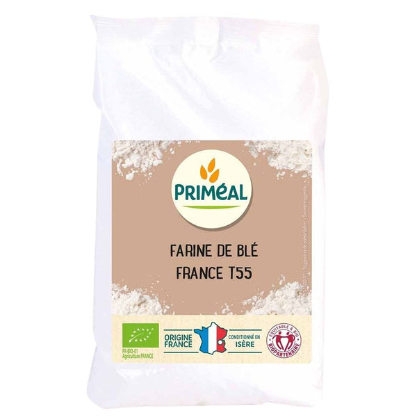  Faina alba de grau T55 - pentru patiserie bio, 1Kg,  PRIMÉAL