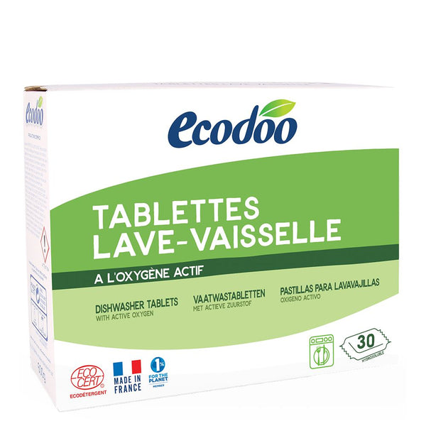  Tablete ecologice pentru masina de spalat vase - 30x20g, BIO,  Ecodoo