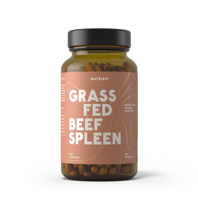 Grass fed Beef SPLEEN  supliment alimentar 240cps, Nutriest 1