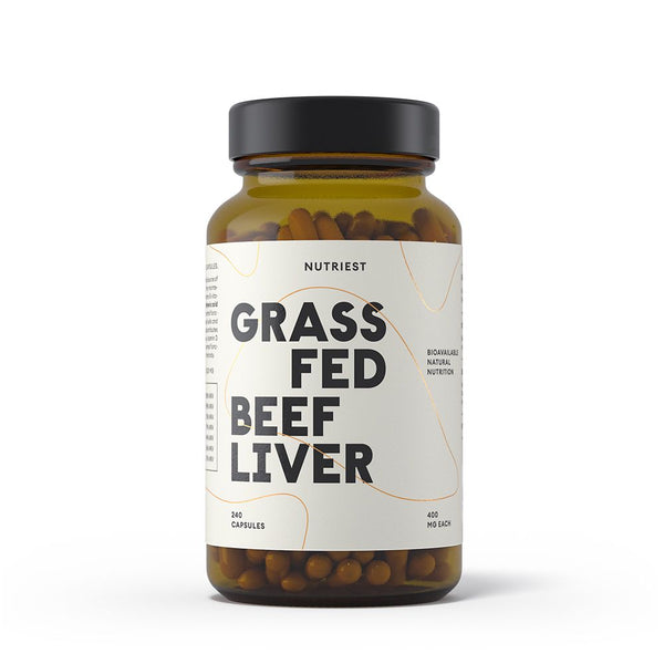  Grass fed Beef LIVER  supliment alimentar 240cps, Nutriest