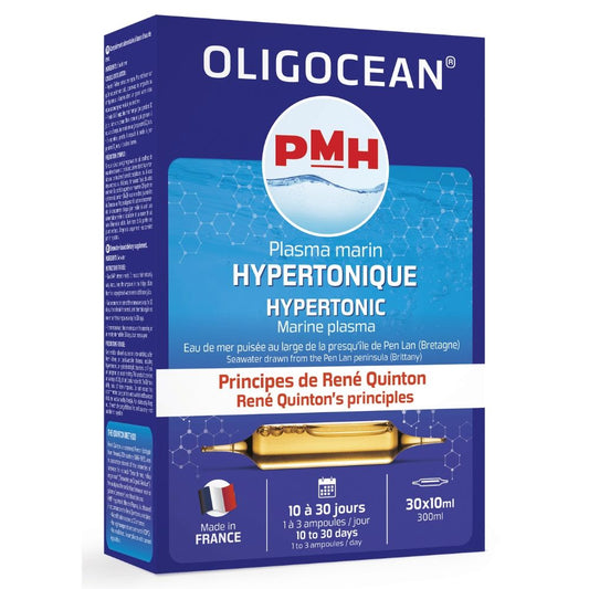 Plasma marina Hipertonica Oligocean  Metoda Quinton, 30 fiole x 10ml, 300ml, Laboratoires SuperDiet