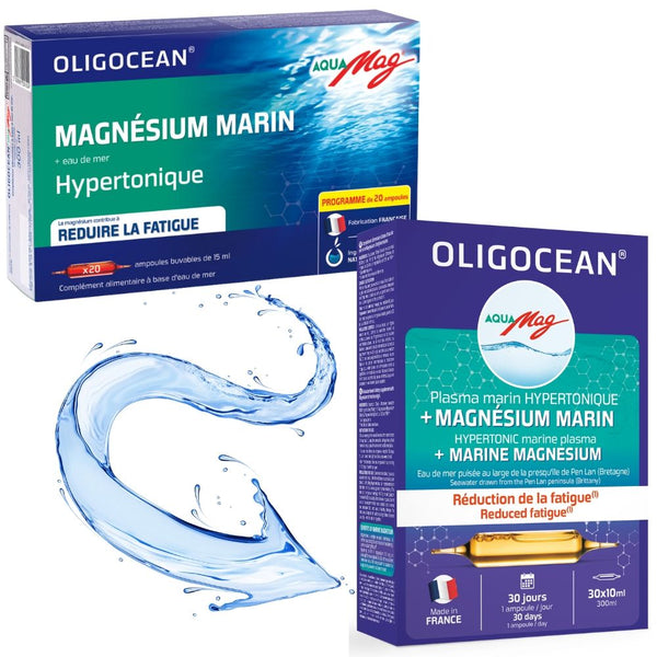  Magneziu marin hipertonic AquaMag - Oligocean, 30 fiole x 10ml, 300ml, Laboratoires SuperDiet