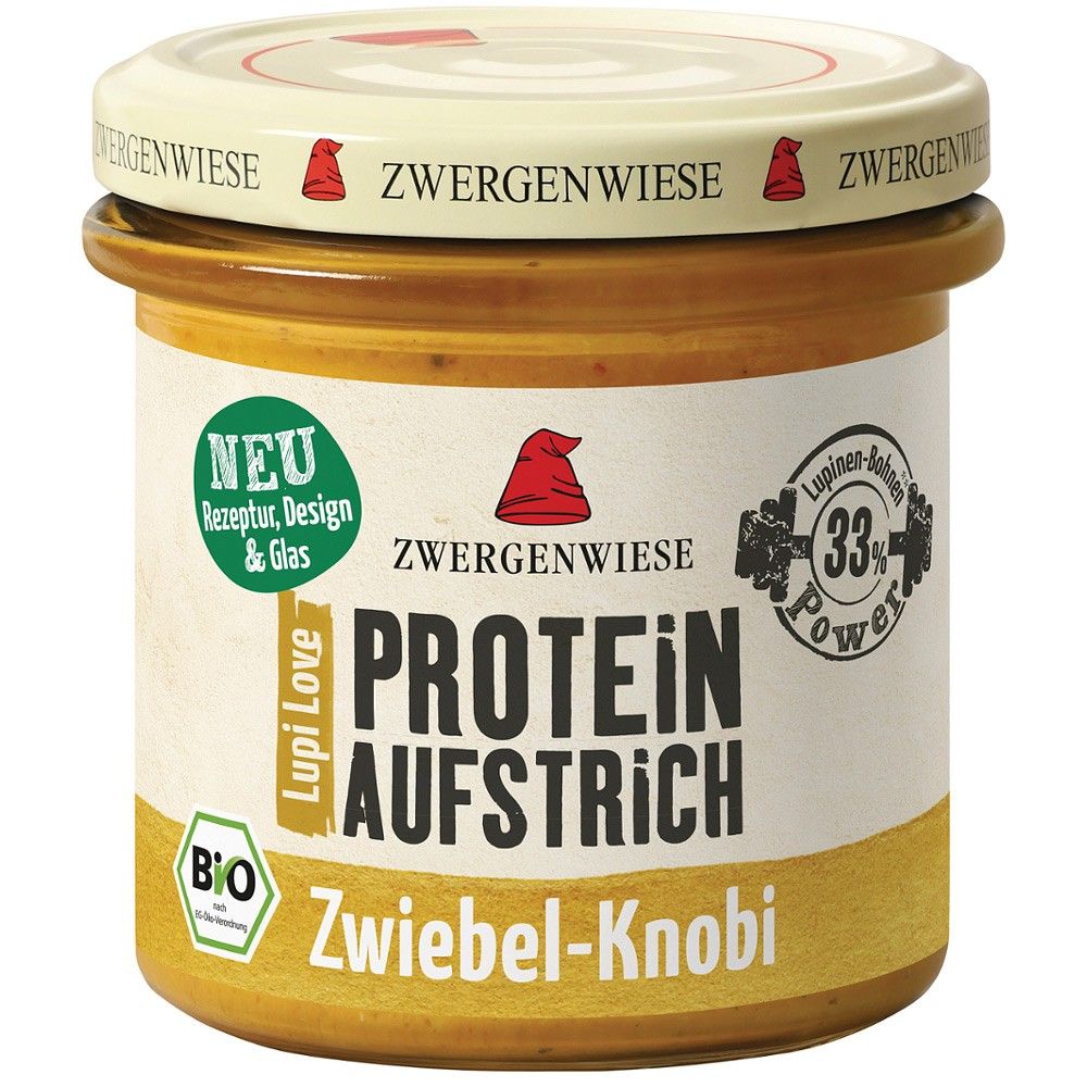 Crema tartinabila proteica bio cu lupin ceapa si usturoi 135g Zwergenwiese