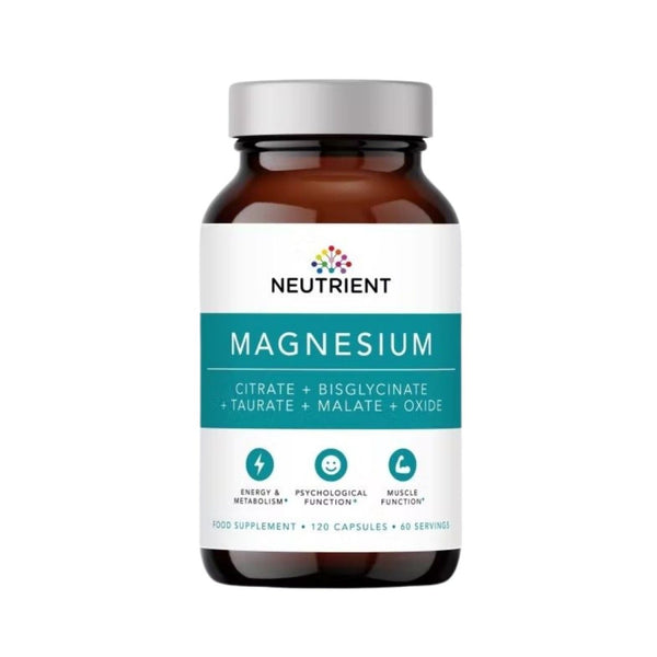  Magnesium Taurate, Bisglycinate, Citrate, Malate, Oxide (120 capsule), Neutrient