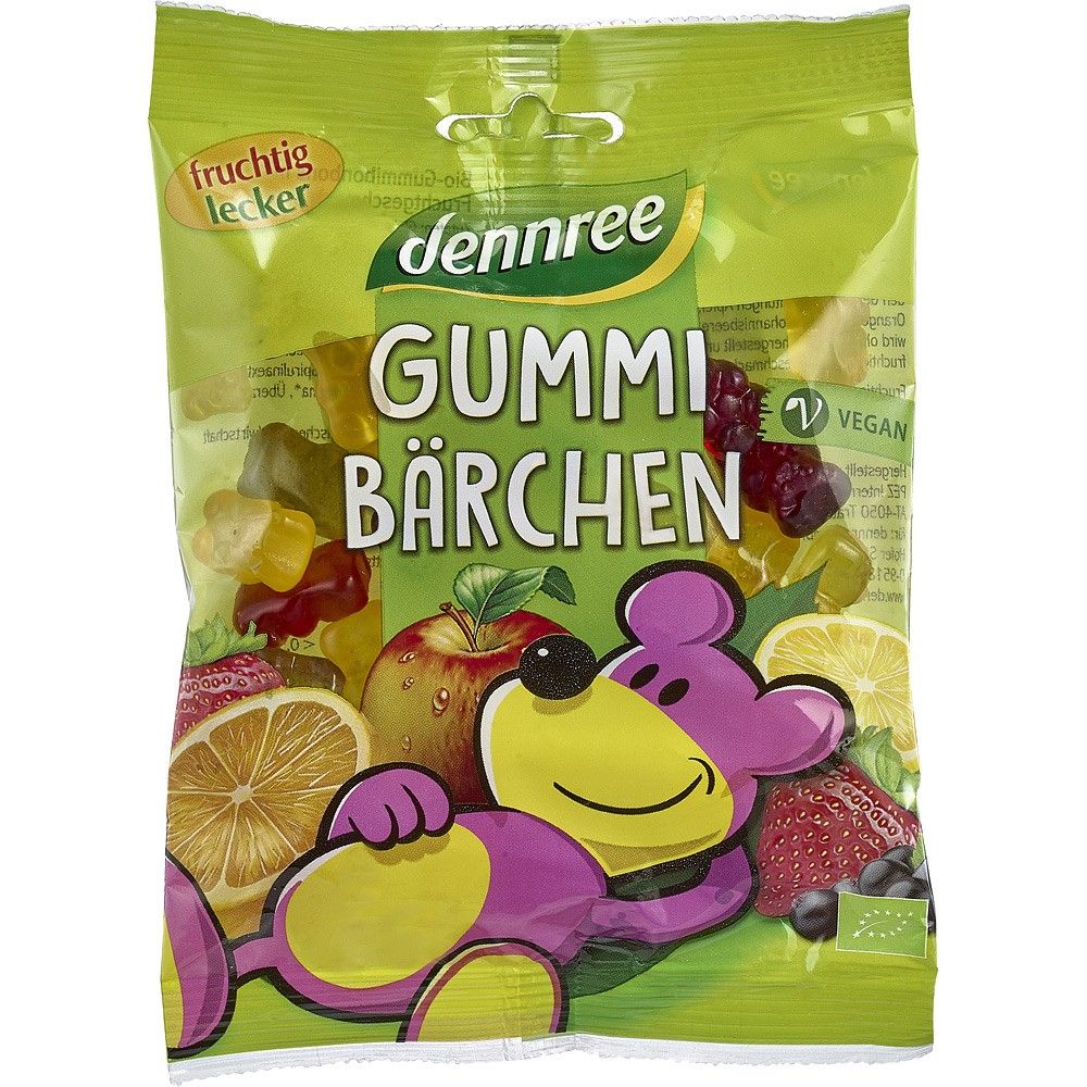 Jeleuri bio ursuleti gumati vegani 100g Dennree