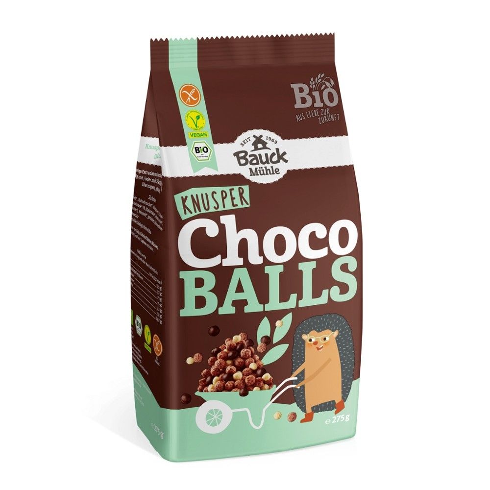 Bilute crocante bio cu ciocolata fara gluten 275g BauckHof