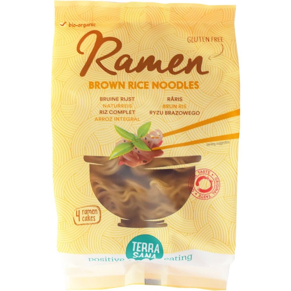Taitei bio din orez brun fara gluten 280g Terrasana