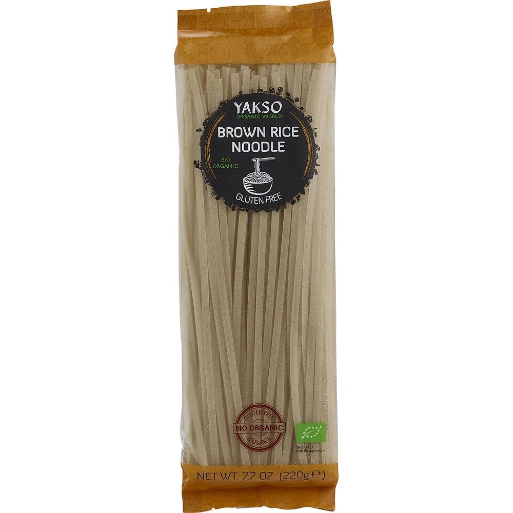 Taitei bio de orez brun 220g Yakso