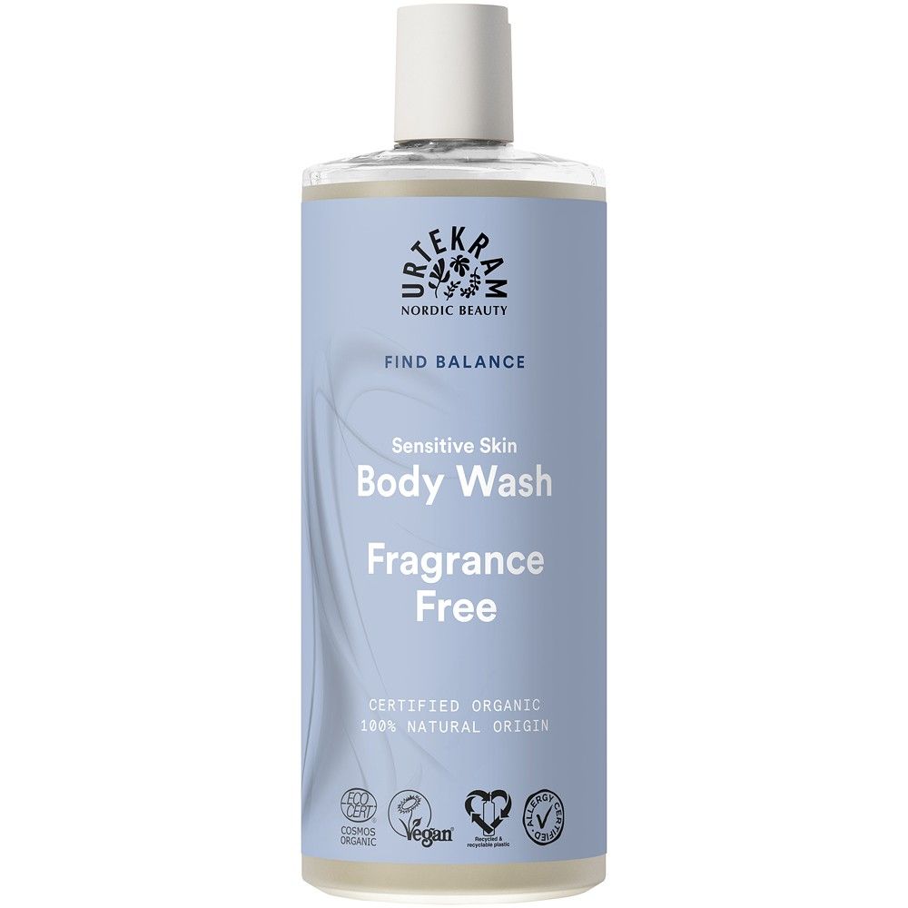 Gel de dus pentru piele sensibila fara parfum 500ml Urtekram