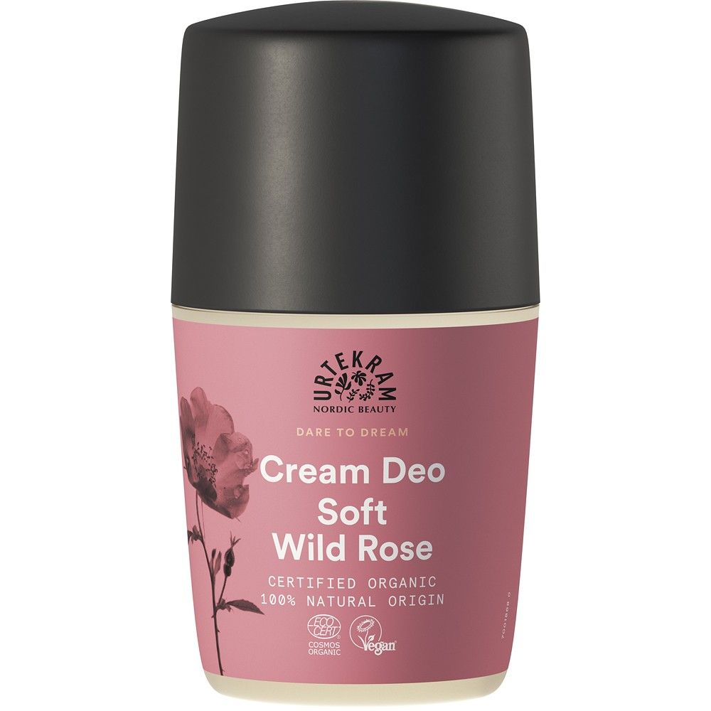 Deo Roll-on crema fina cu trandafir salbatic 50ml Urtekram