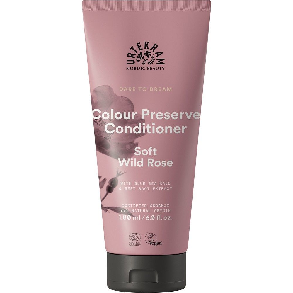 Balsam cu trandafir salbatic pentru par vopsit 180ml Urtekram