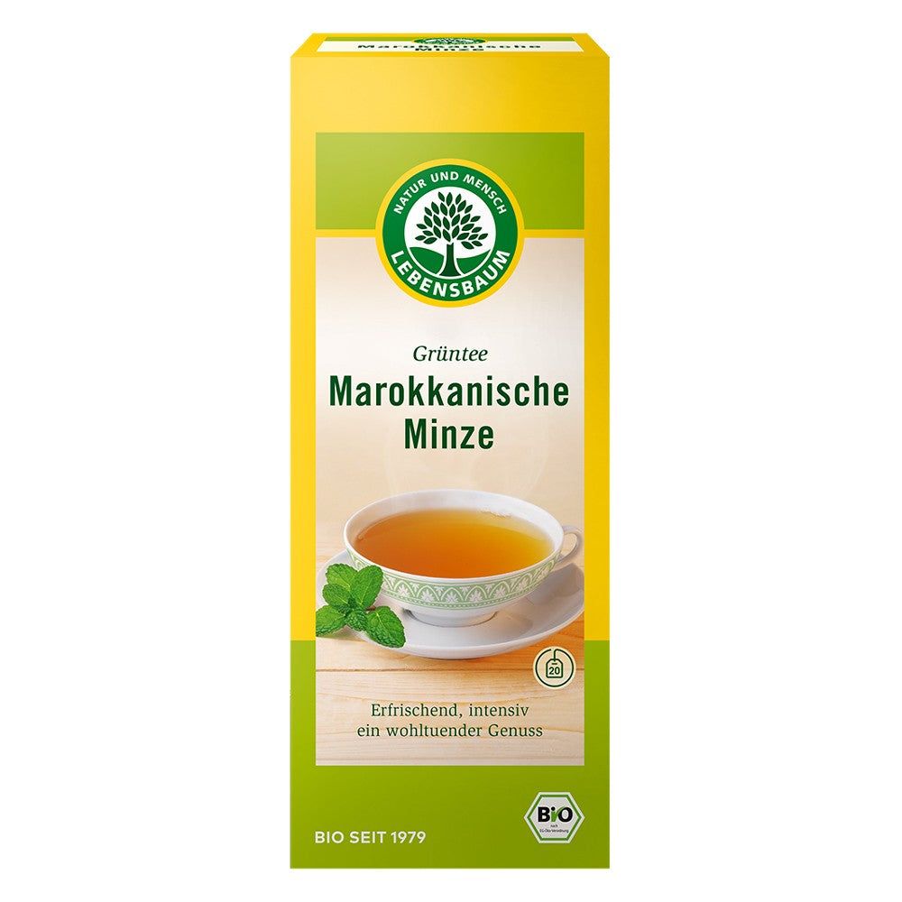 Ceai verde bio cu menta Marocana 40g Lebensbaum