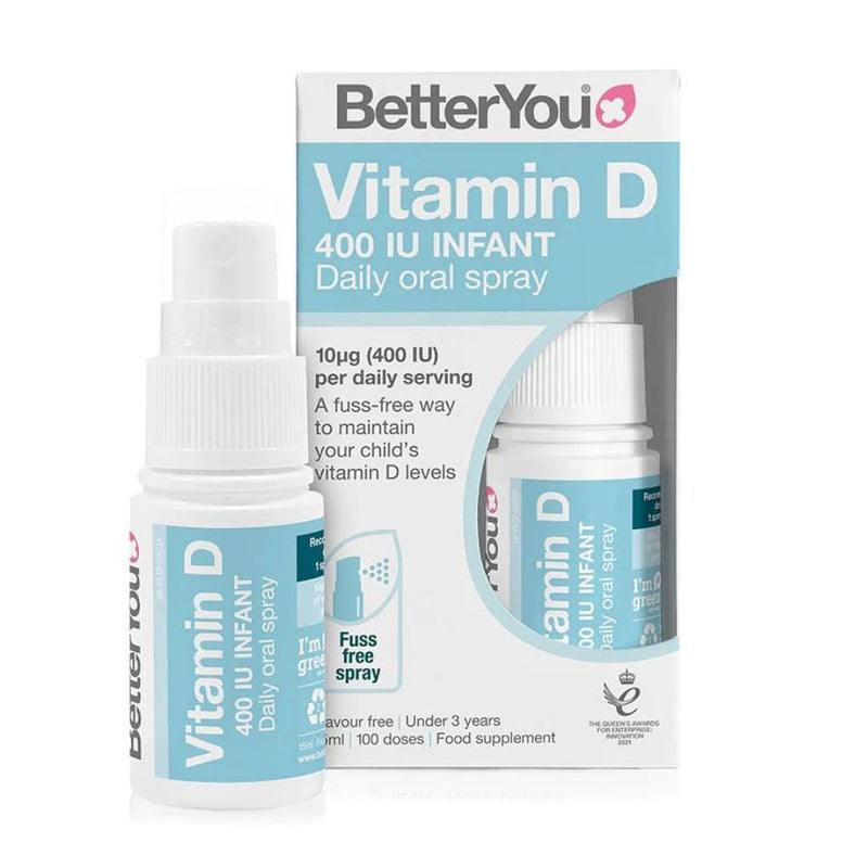 D400 Infant Vitamin D Oral Spray (15 ml), BetterYou 1