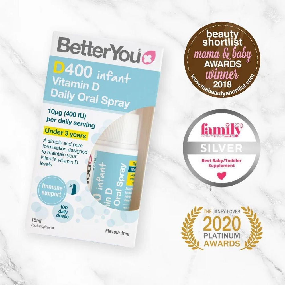 D400 Infant Vitamin D Oral Spray (15 ml), BetterYou