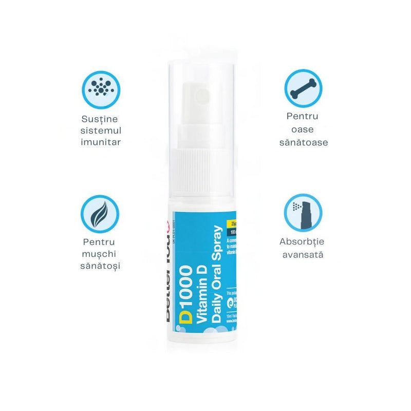 D1000 Vitamin D Oral Spray (15 ml), BetterYou 4