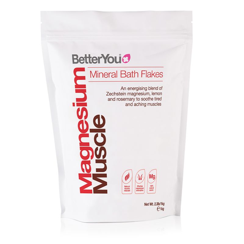Fulgi de baie cu magneziu pentru muschi (1000 grame), BetterYou