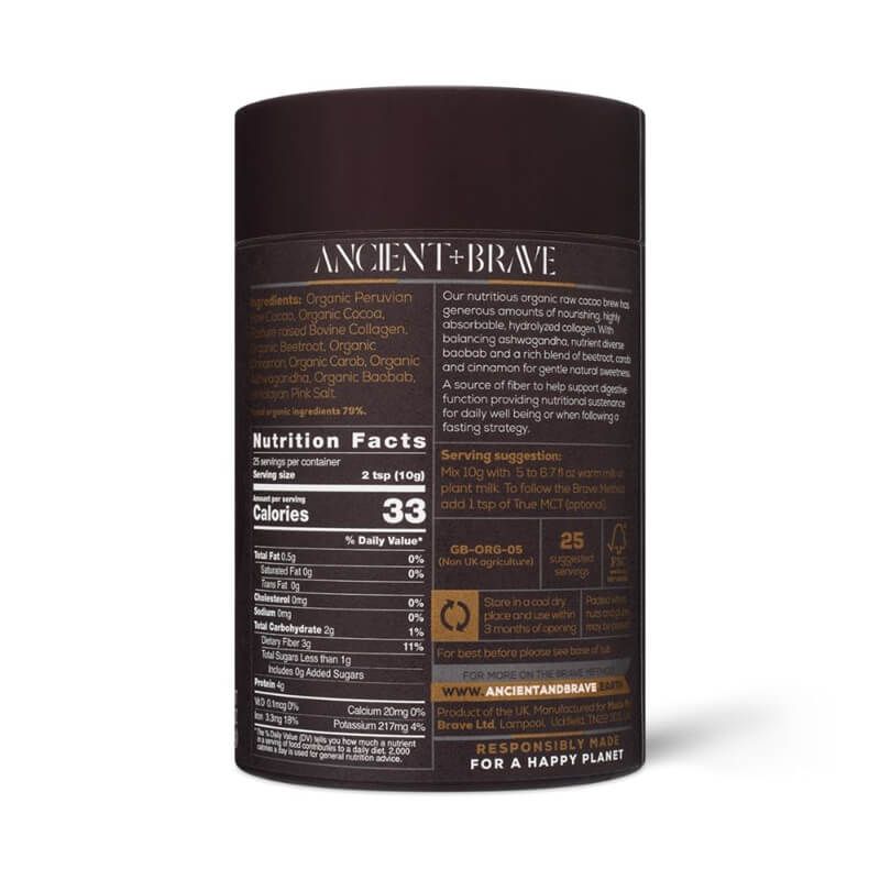 Cacao Collagen (250 grame), Ancient and Brave 2