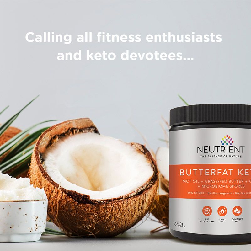 Butterfat Keto MCT Powder (350 grame), Neutrient 3