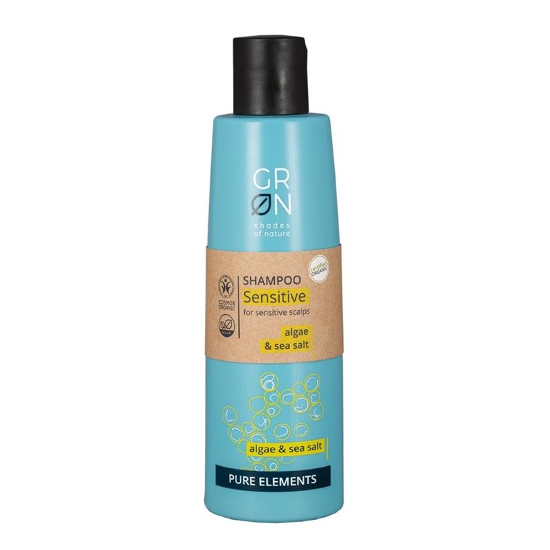 Sampon sensitive Bio Organic Pure Elements cu sare de mare si alge (250ml), GRN Shades of Nature