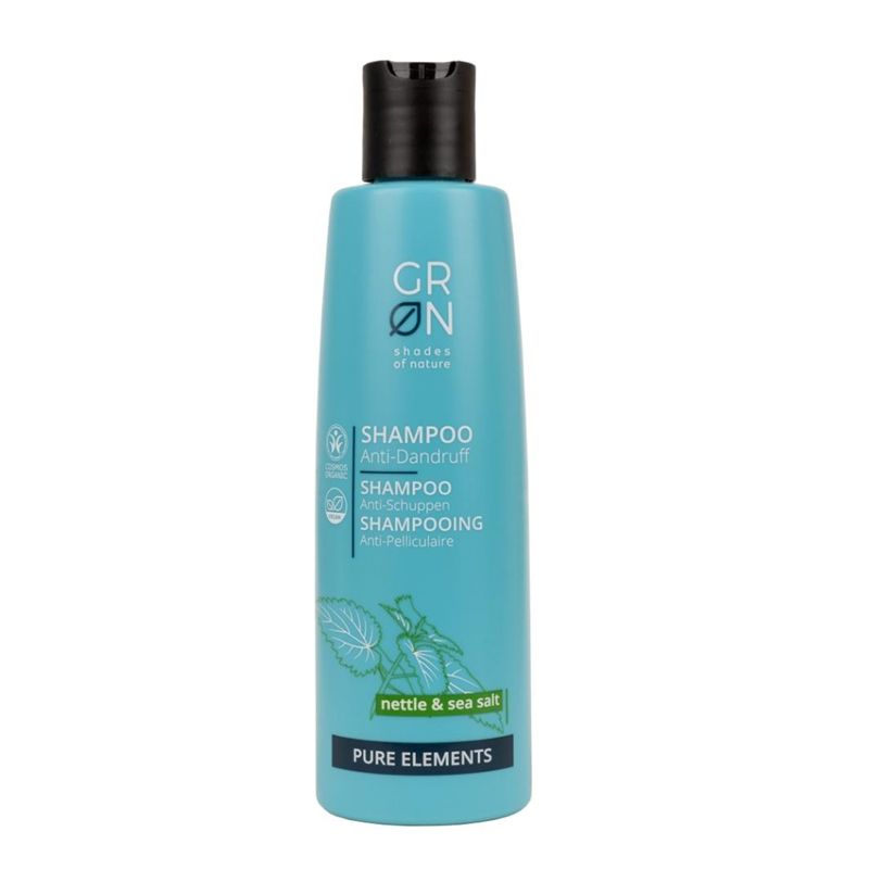 Sampon antimatreata Bio Organic Pure Elements cu sare de mare si urzica (250ml), GRN Shades of Nature