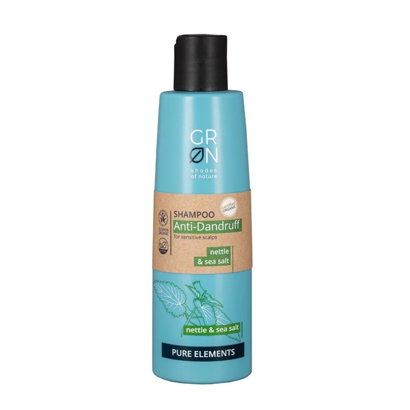Sampon antimatreata Bio Organic Pure Elements cu sare de mare si urzica (250ml), GRN Shades of Nature