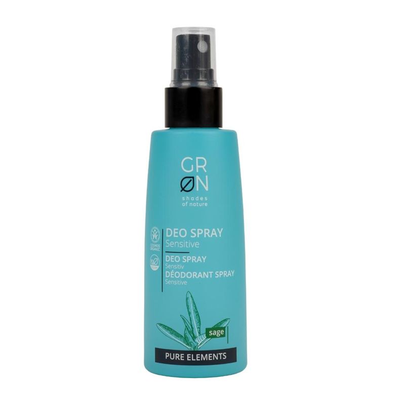 Deo spray sensitive Bio Organic Pure Elements cu salvie (75ml), GRN Shades of Nature