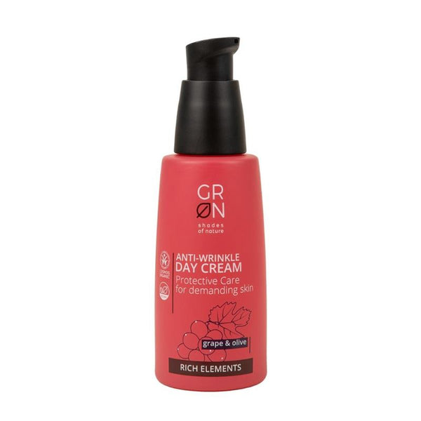  Crema de zi antirid Bio Organica Rich Elements cu masline si struguri (50ml), GRN Shades of Nature
