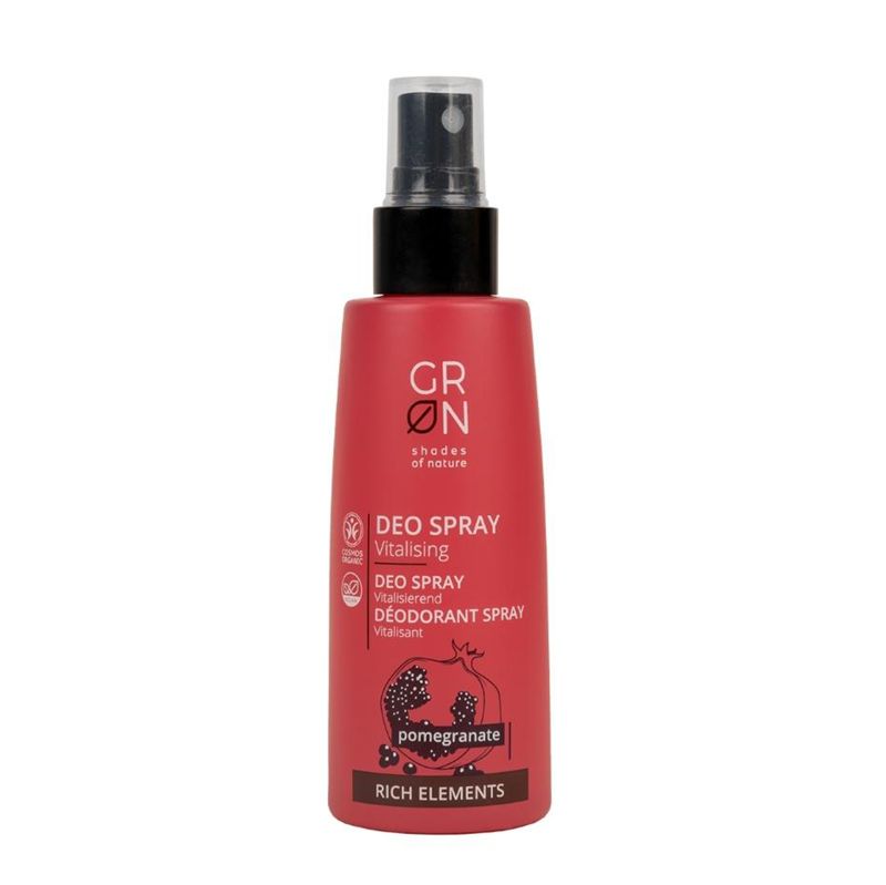 Deo spray revitalizant Bio Organic Rich Elements cu rodie (75ml), GRN Shades of Nature