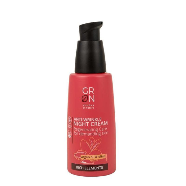  Crema de noapte antirid Bio Organica Rich Elements cu masline si ulei de argan (50ml), GRN Shades of Nature
