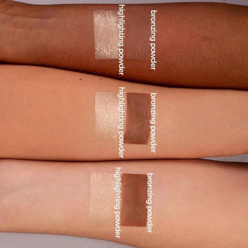 Pudra iluminatoare antioxidanta Bio Organica cu extract de magnolie Colour Cosmetics, Golden Amber (9g), GRN Shades of Nature