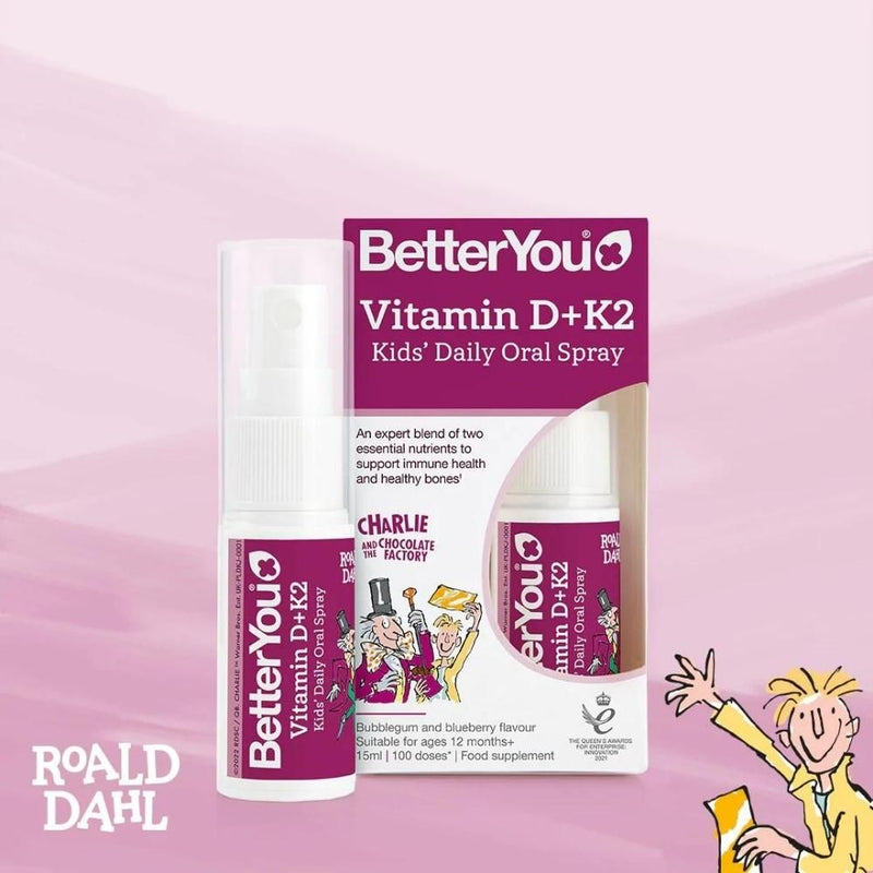 Vitamina D+K2 Kids Oral Spray (15 ml), BetterYou 1