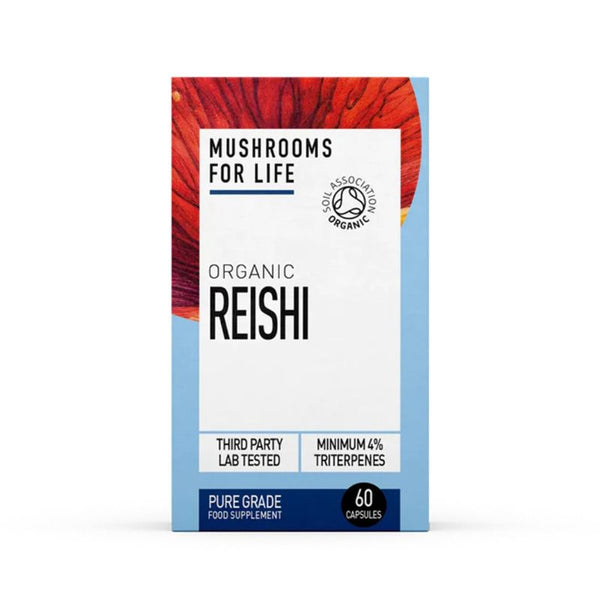  Organic Reishi Mushroom 800 mg Full Spectrum (60 capsule), Mushrooms4Life