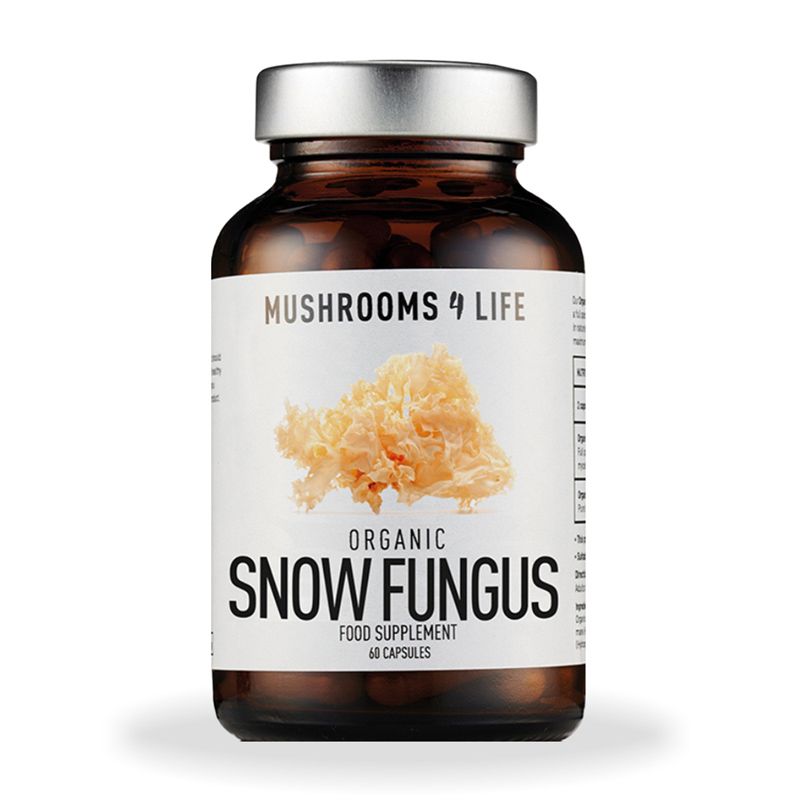 Organic Tremella Mushroom 800mg Pure Grade Extract (60 capsule), MushroomsForLife