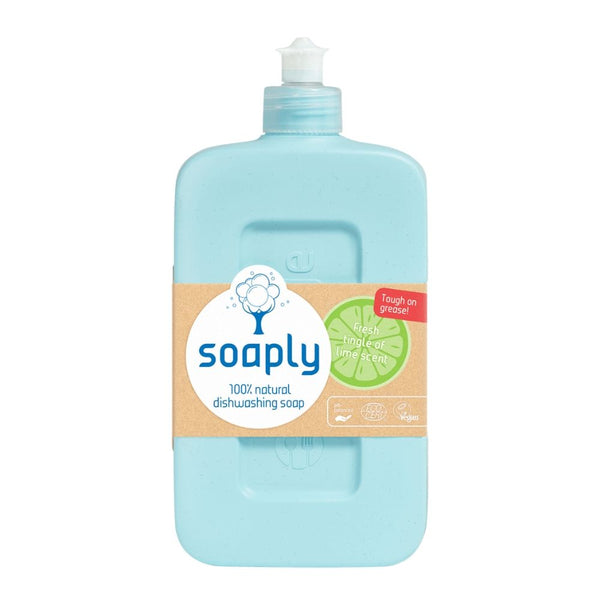  Detergent ecoloigc pentru vase cu 100% ingrediente naturale Fresh Lime (500ml), Soaply