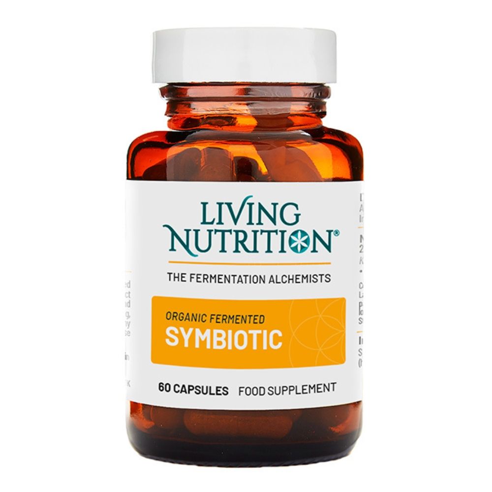 Organic Fermented SYMBIOTIC, prebiotic si probiotic, 30 mld CFU (60 capsule), Living Nutrition