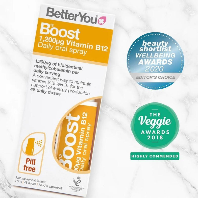 Boost b12 oral spray, 25ml, betteryou 4