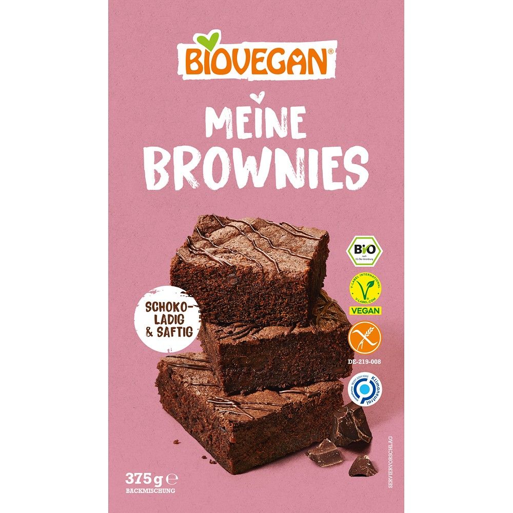 Mix pentru brownie vegan fara gluten 375g Biovegan