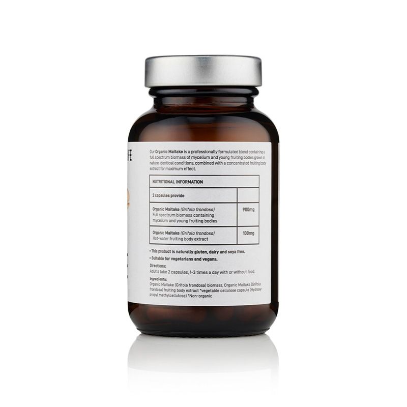 Organic Maitake 800 mg Pure Grade Extract (60 capsule), MushroomsForLife 3