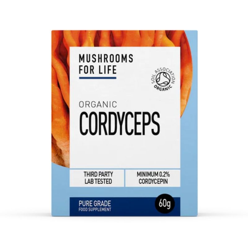 Organic Cordyceps 1000 mg Pure Grade Extract Powder (60 grame), MushroomsForLife 1