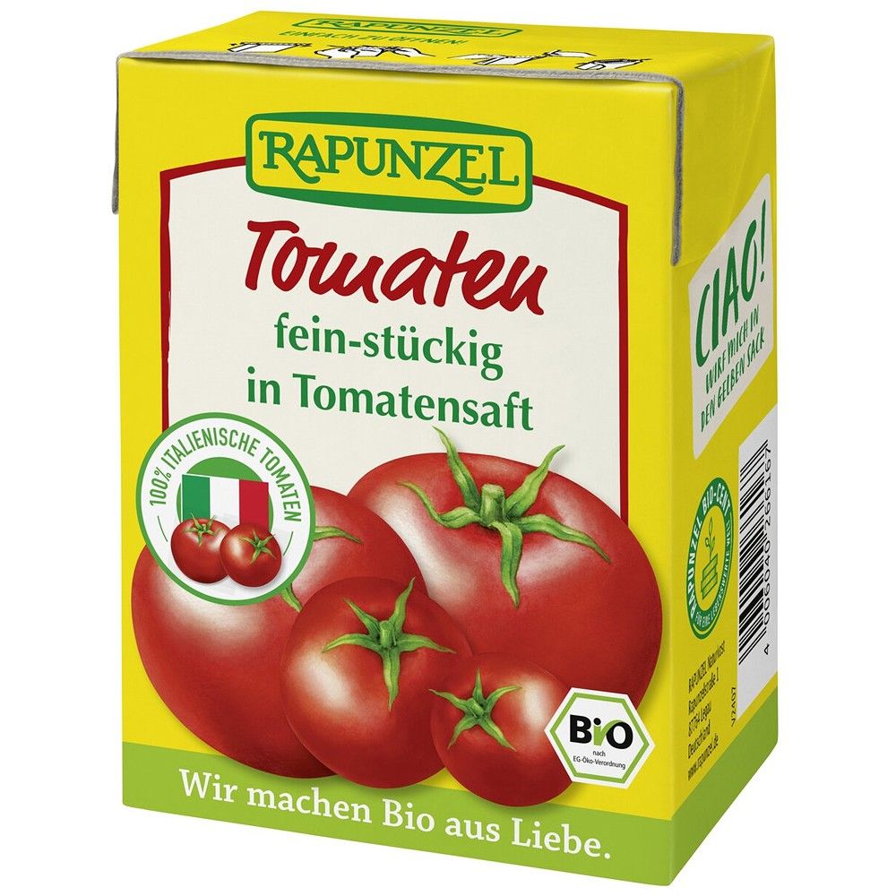 Sos de tomate cu bucati fine de rosii bio Rapunzel, 390g