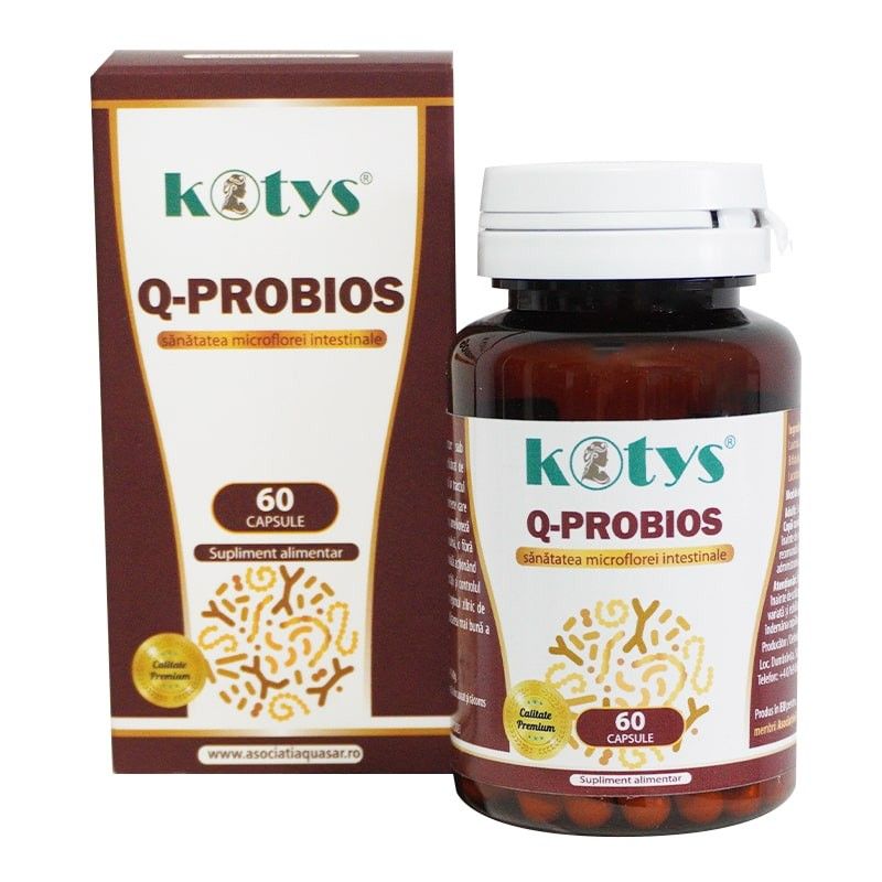 Q-Probios pentru sanatatea microflorei intestinale, 60 cps,  Kotys