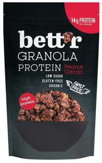 Granola proteica cu alune si cacao fara gluten bio 300g Bettr 2