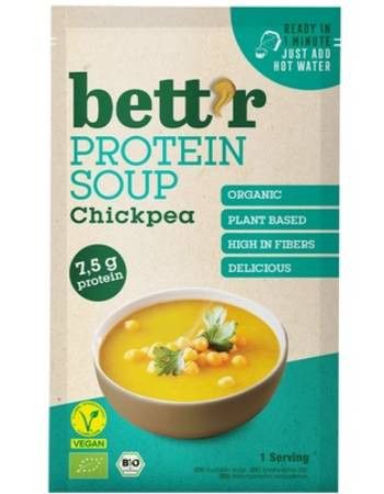 Supa instant proteica cu naut, bio, 30g, Bettr 1