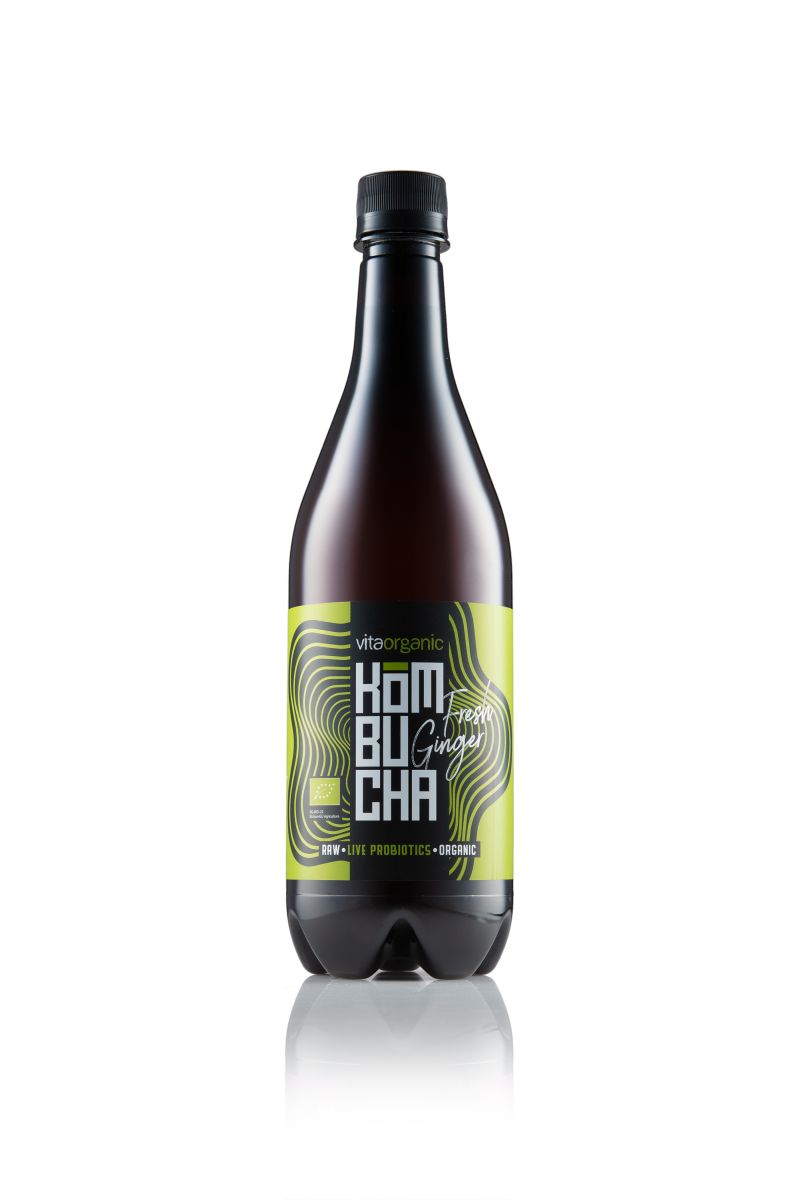 Kombucha cu ghimbir, bio, 750 ml, Vita Organic 1